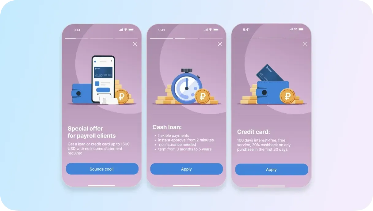 mobile stories for bspb bank